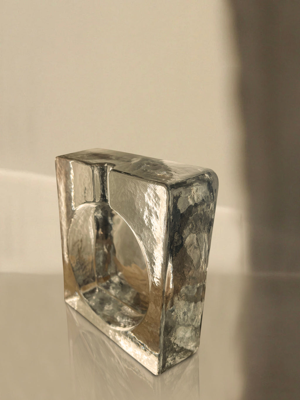 Brutalist Glass Ashtray image 1
