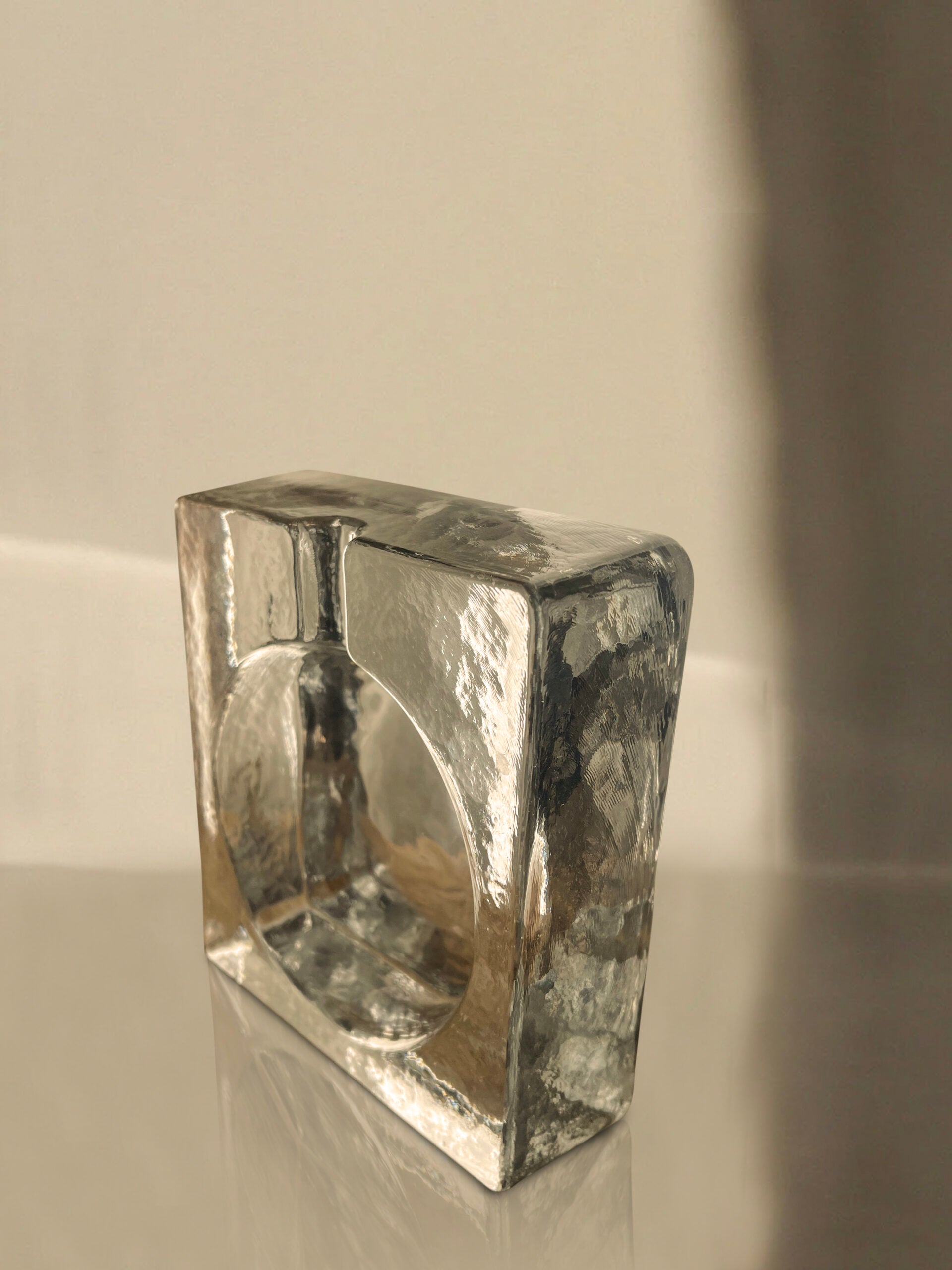 Brutalist Glass Ashtray image 1