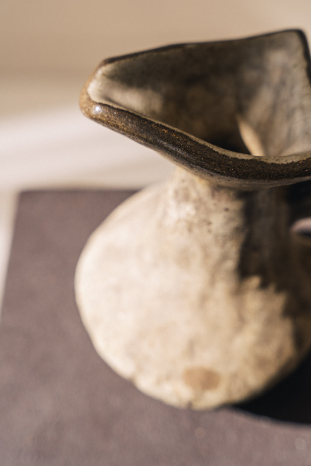 Brutalist Ceramic Jug Stand by Jaap Ravelli image 7