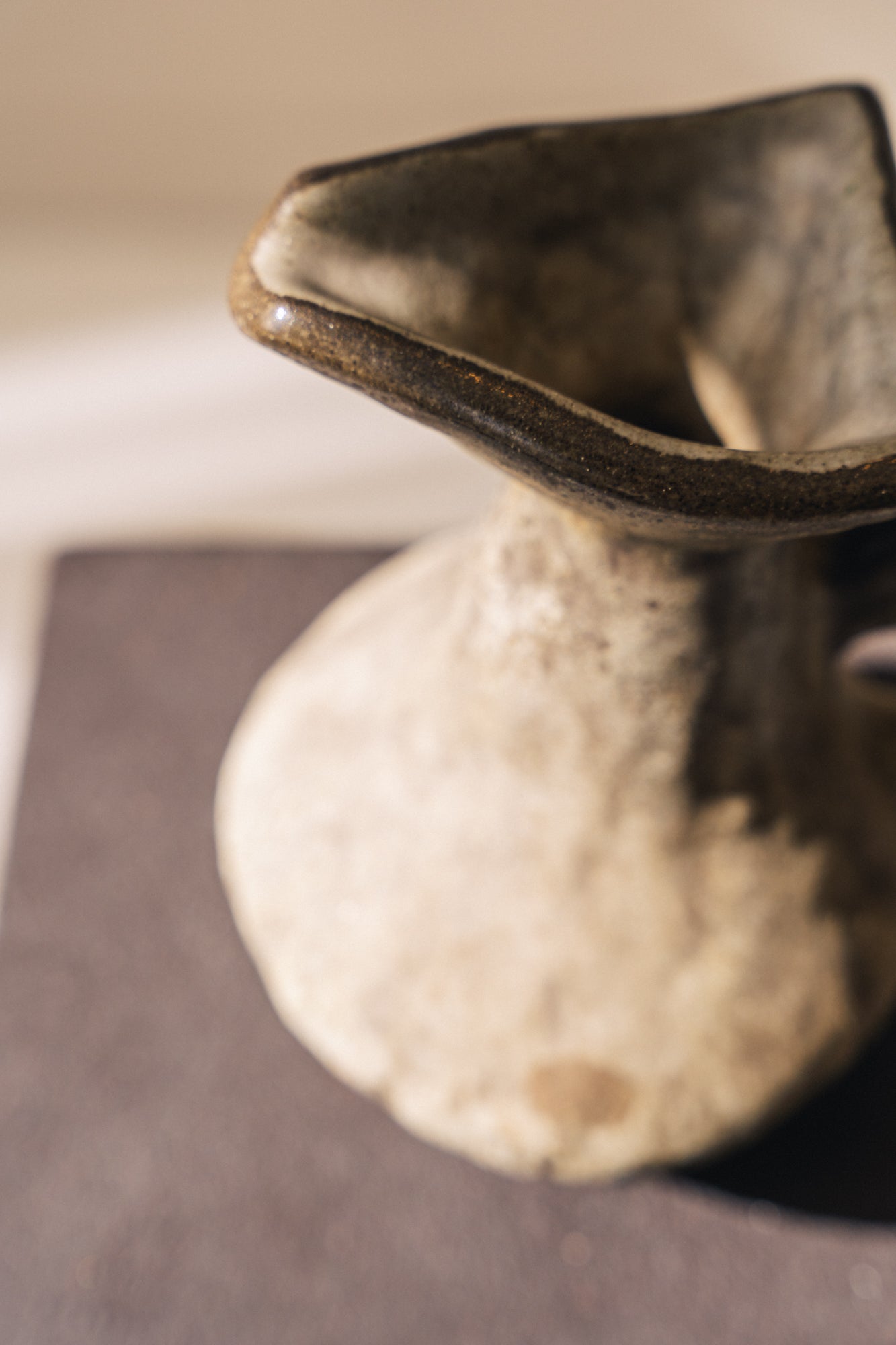 Brutalist Ceramic Jug Stand by Jaap Ravelli image 7