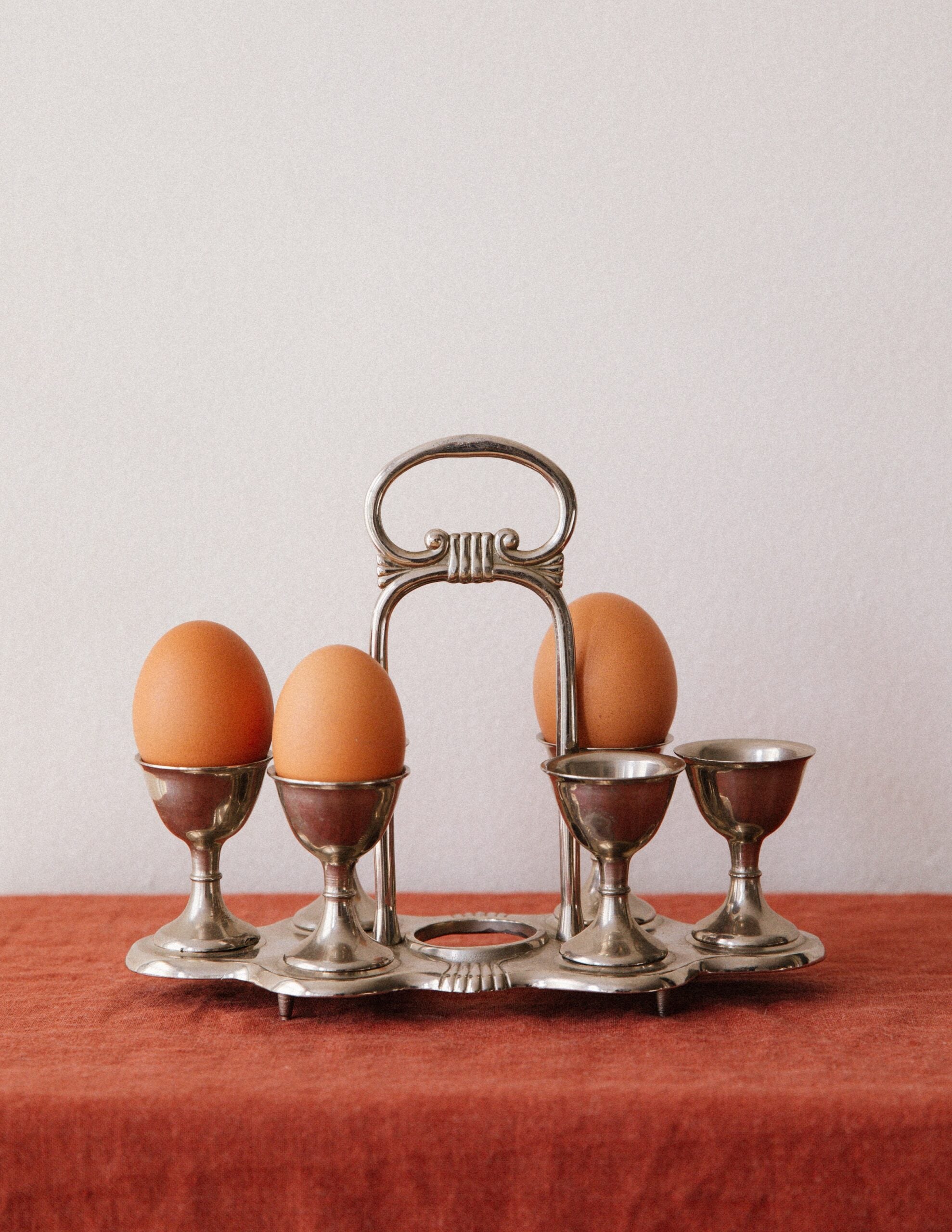 Vintage Egg Cruet Holder Set image 2