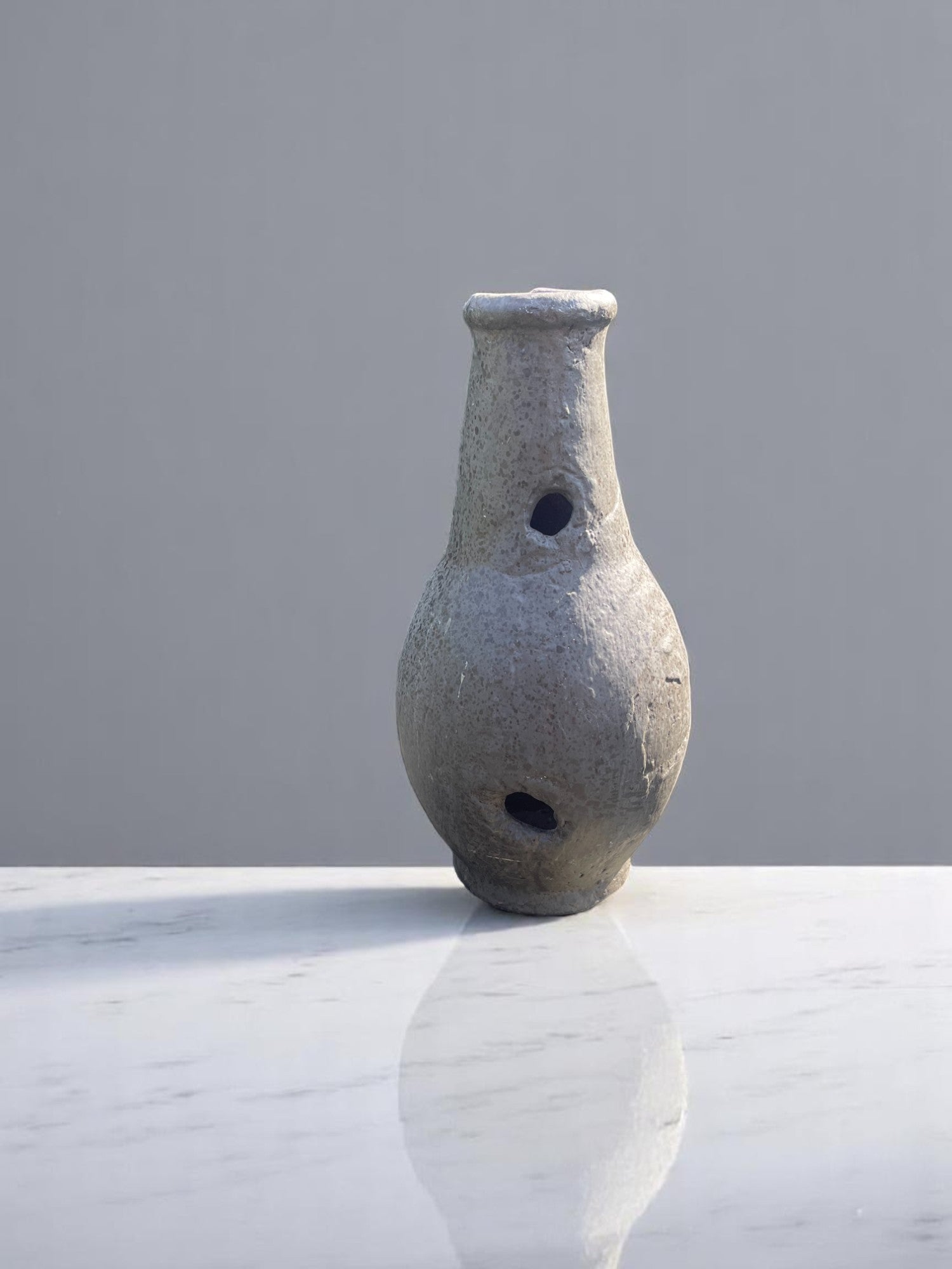 Stoneware Vessel with Perforated Form image 2