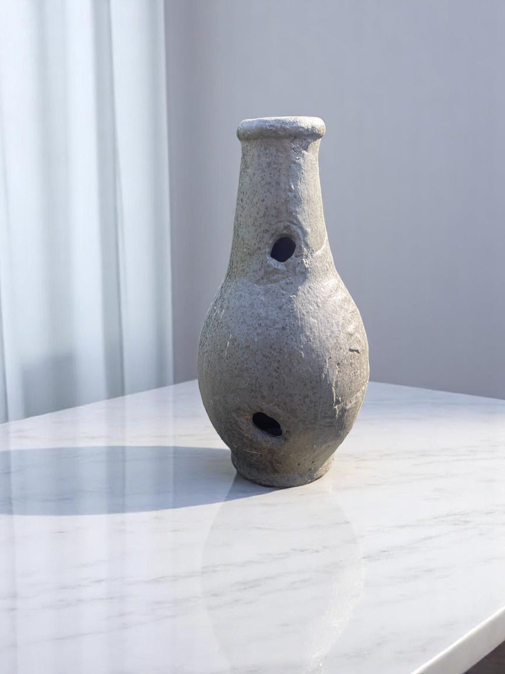 Stoneware Vessel with Perforated Form image 3