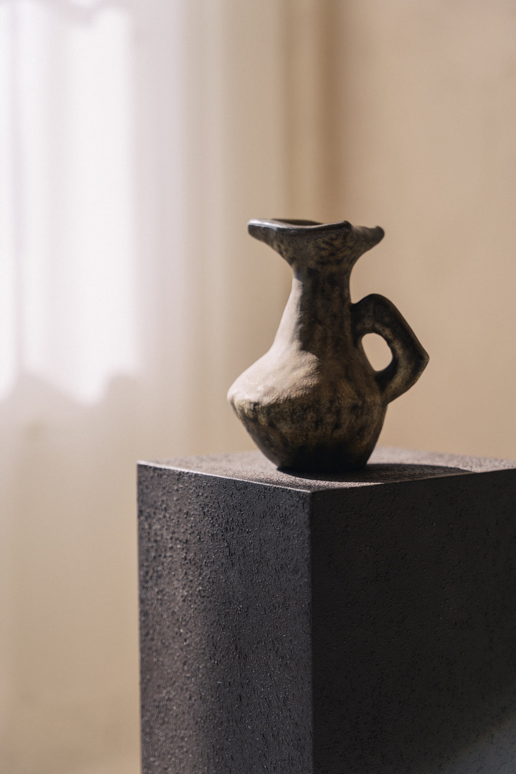 Brutalist Ceramic Jug Stand by Jaap Ravelli image 3