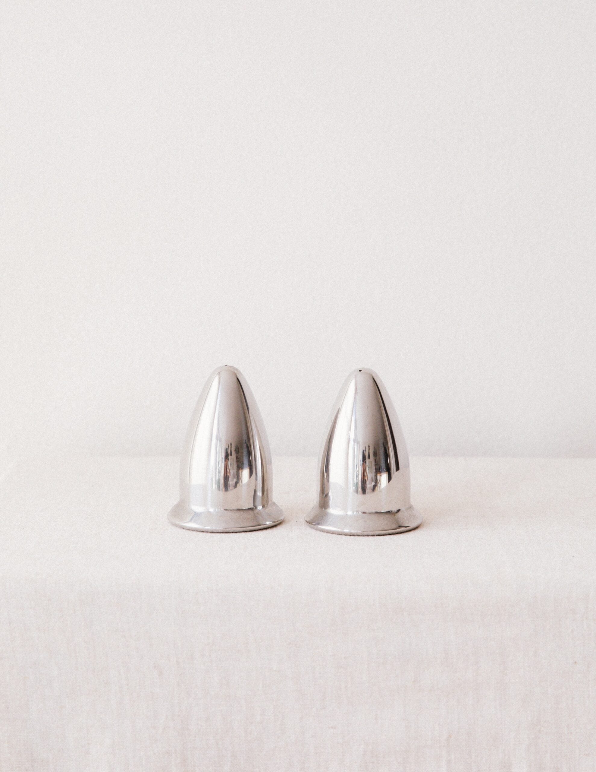 Chrome Salt & Pepper Shakers image 0