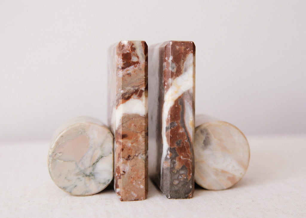 Italian Marble Bookends image 1