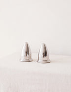 Chrome Salt & Pepper Shakers image 1