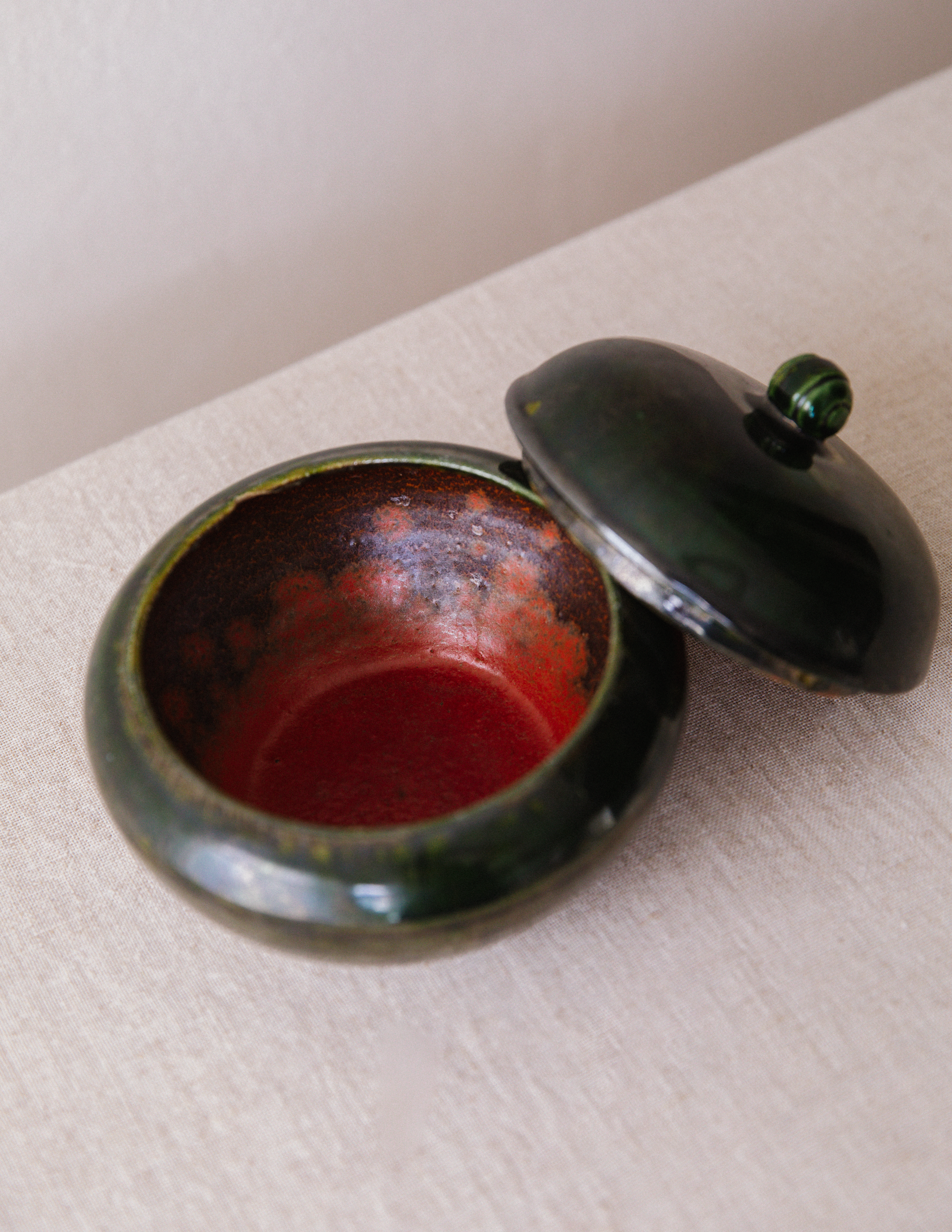 Studio Ceramic Lidded Vessel