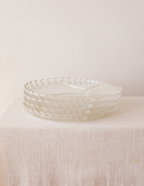 Pressed Glass Shell Plates