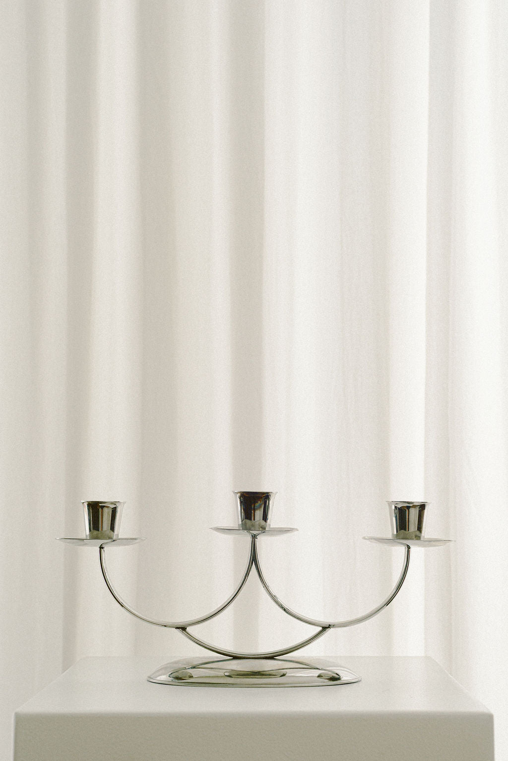 Three-Light Art Deco Candelabra