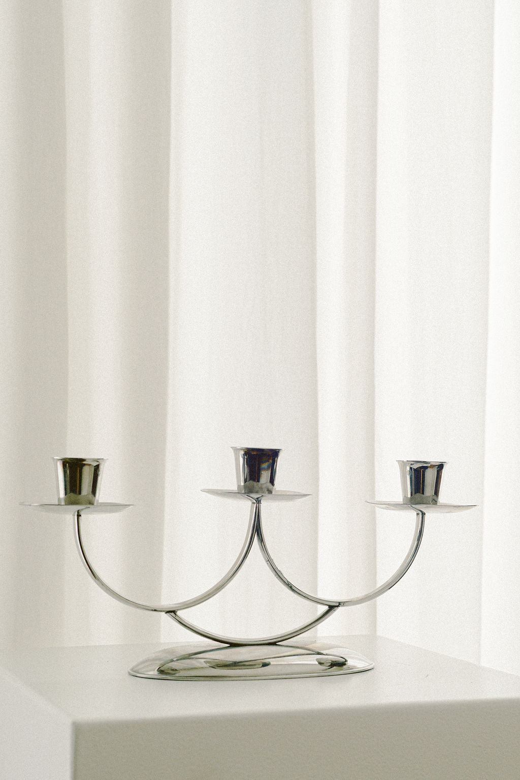Three-Light Art Deco Candelabra