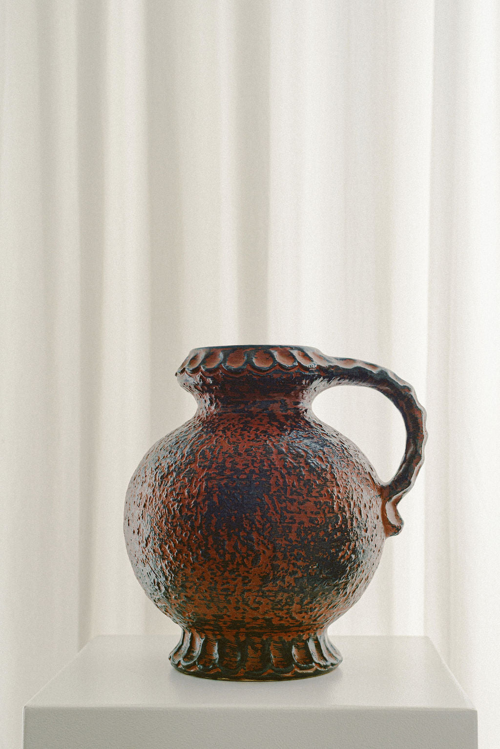 West German Fat Lava Pottery Jug Vase
