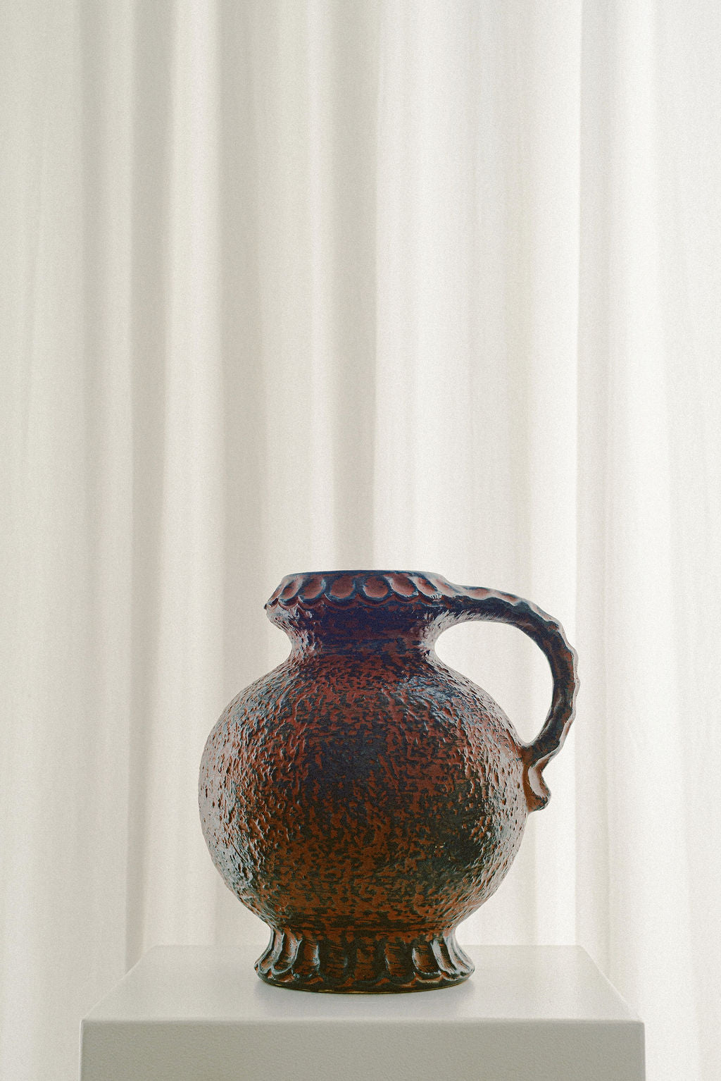 West German Fat Lava Pottery Jug Vase