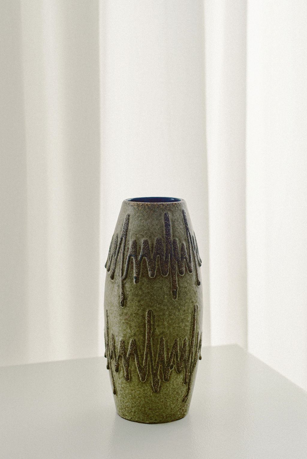 West German Fat Lava Vase