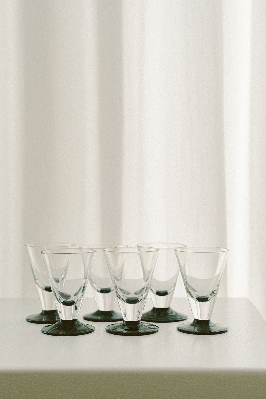 Vintage Art Deco Mini Shot Glasses