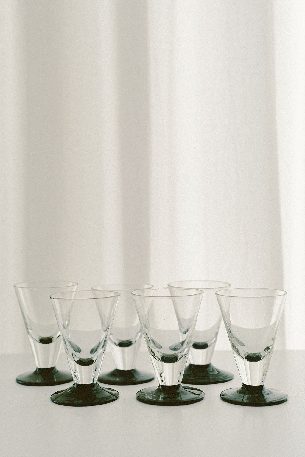 Vintage Art Deco Mini Shot Glasses