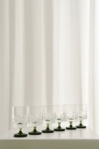 Vintage Ingrid Wine Glasses, Set of 12