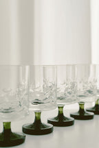 Vintage Ingrid Wine Glasses, Set of 12