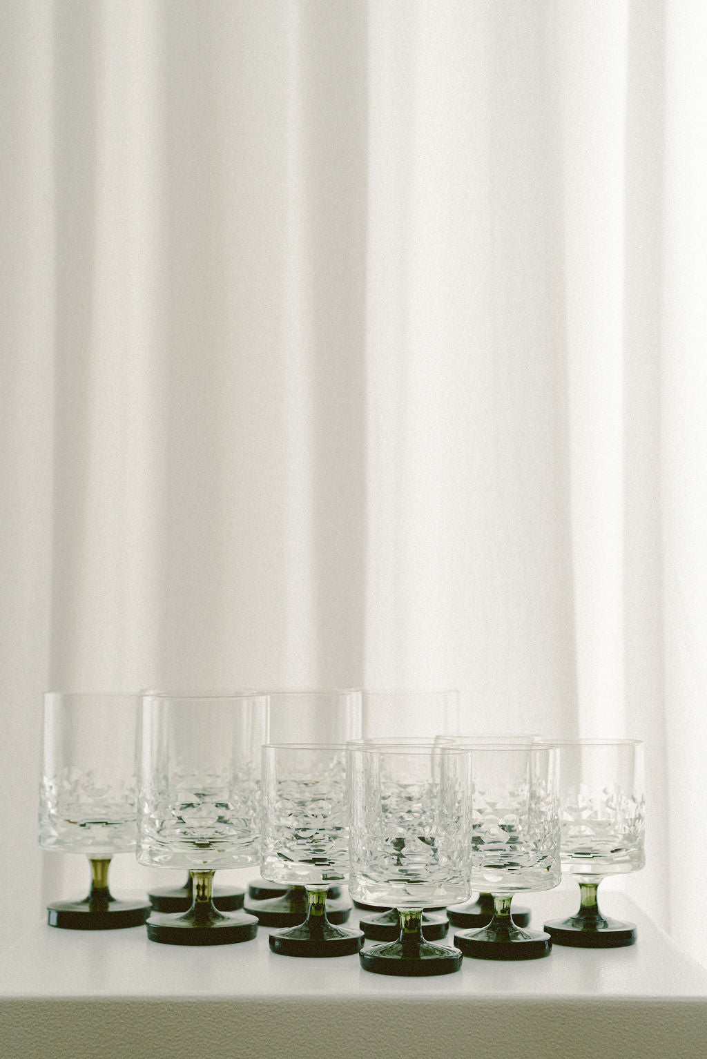 Vintage Ingrid Wine Glasses, Set of 12