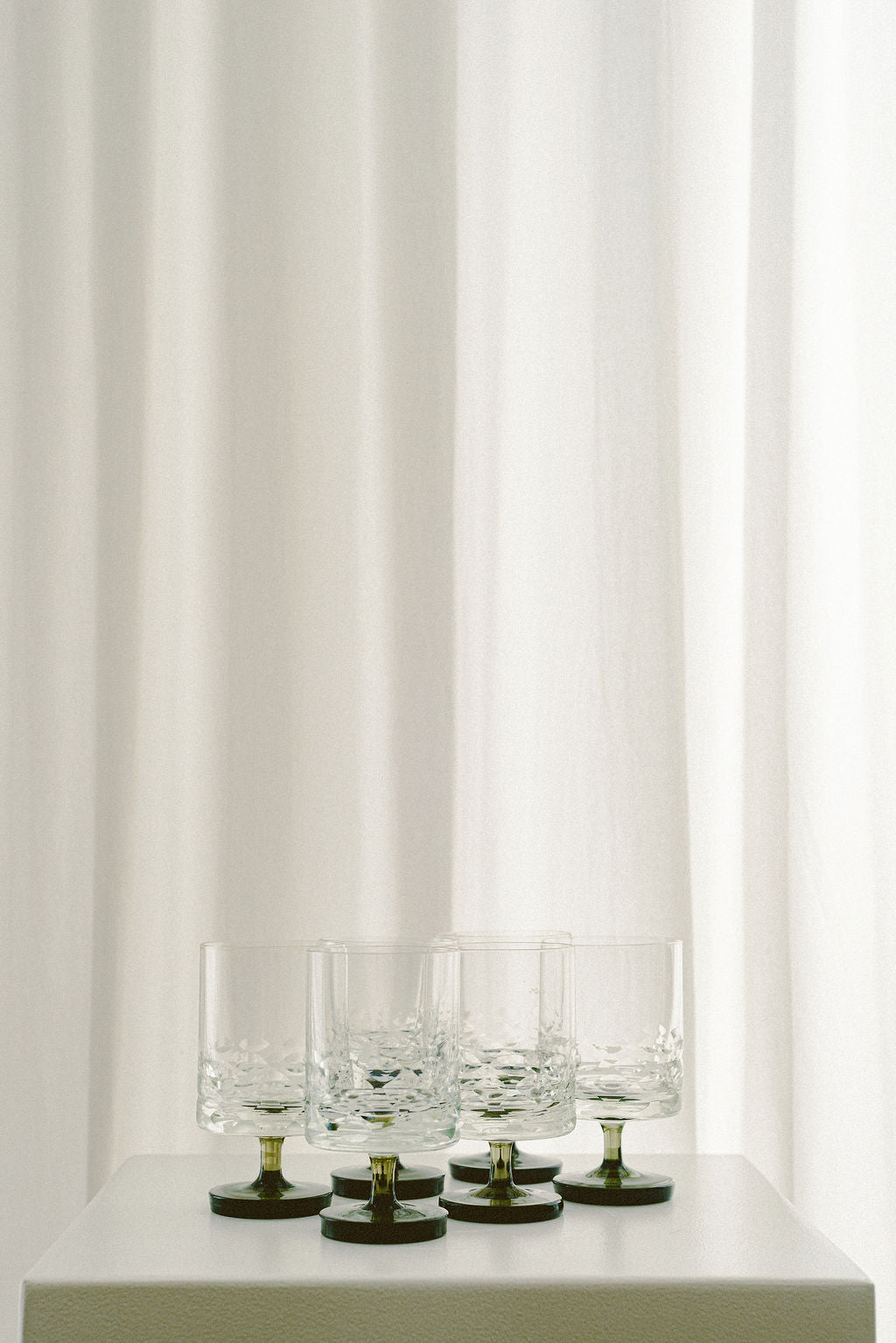 Vintage Ingrid Wine Glasses, Set of 12