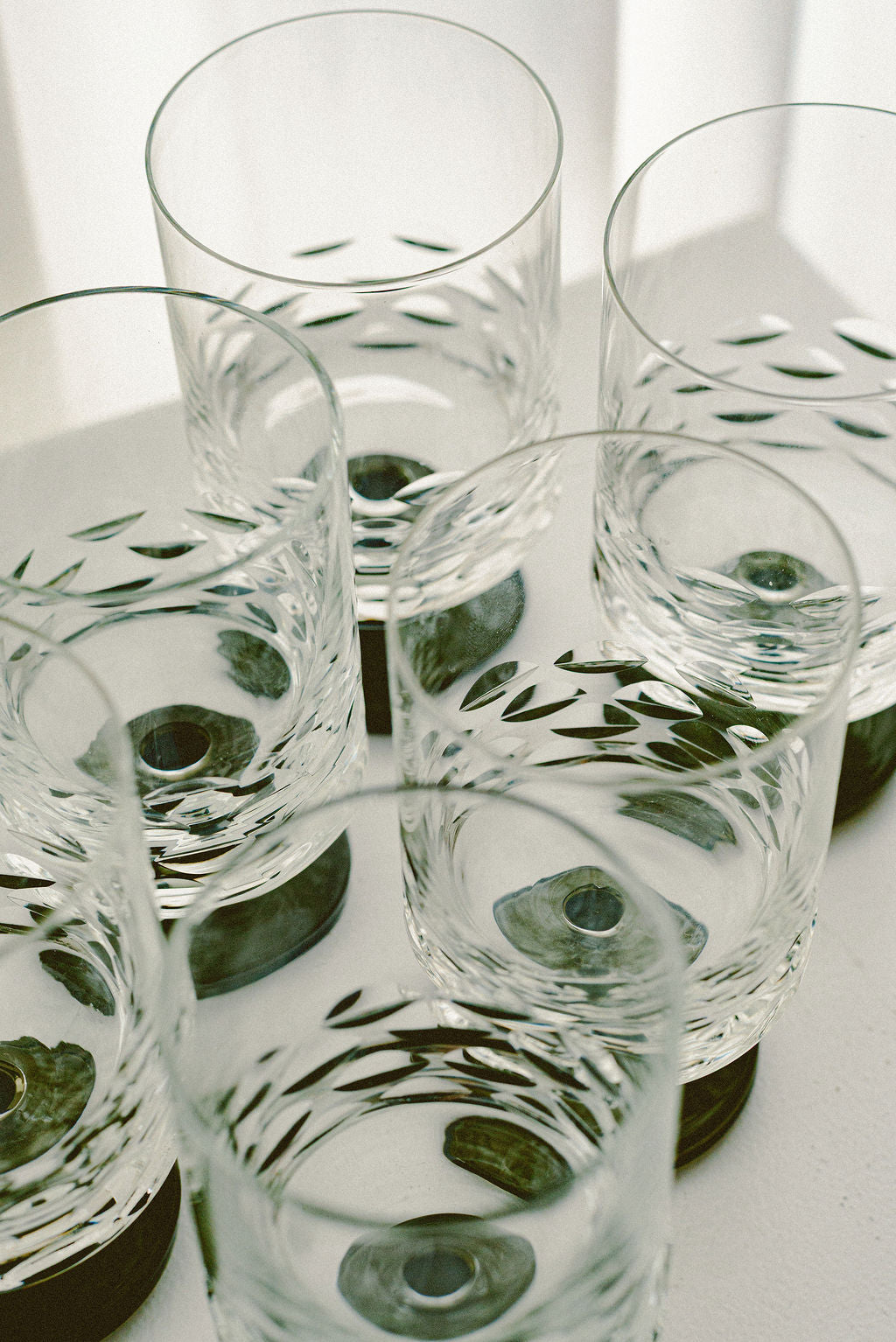 Vintage Ingrid Wine Glasses, Set of 12