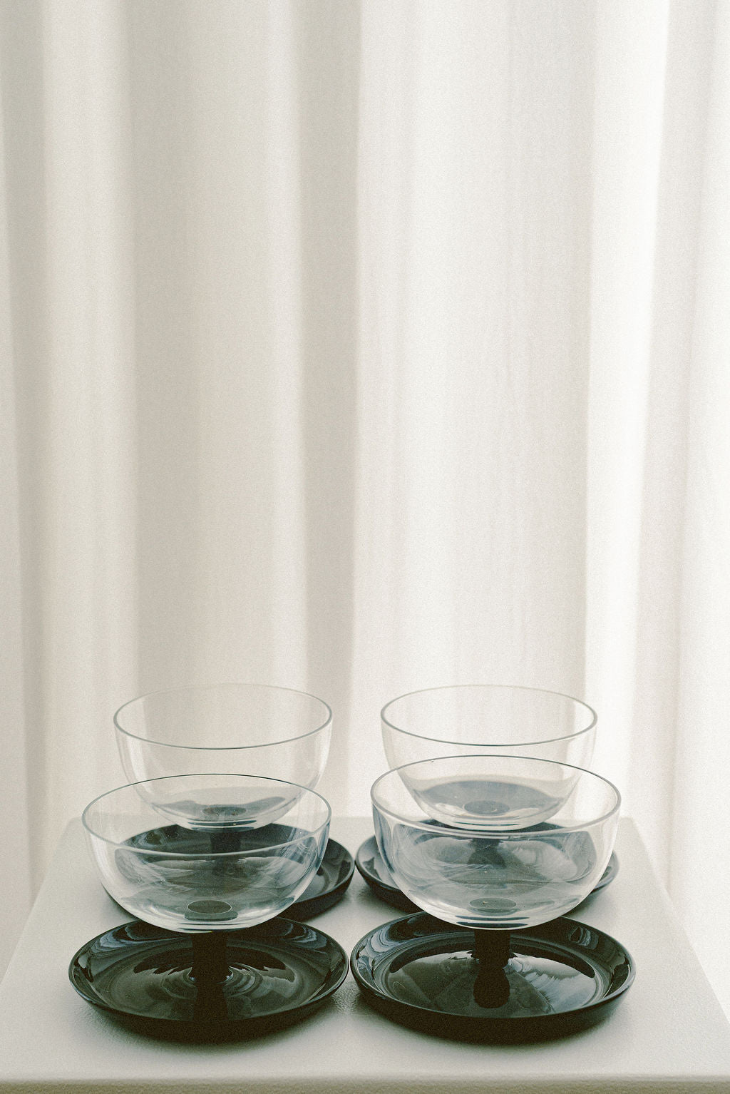 Leerdam Glass Coupes, Set of 4