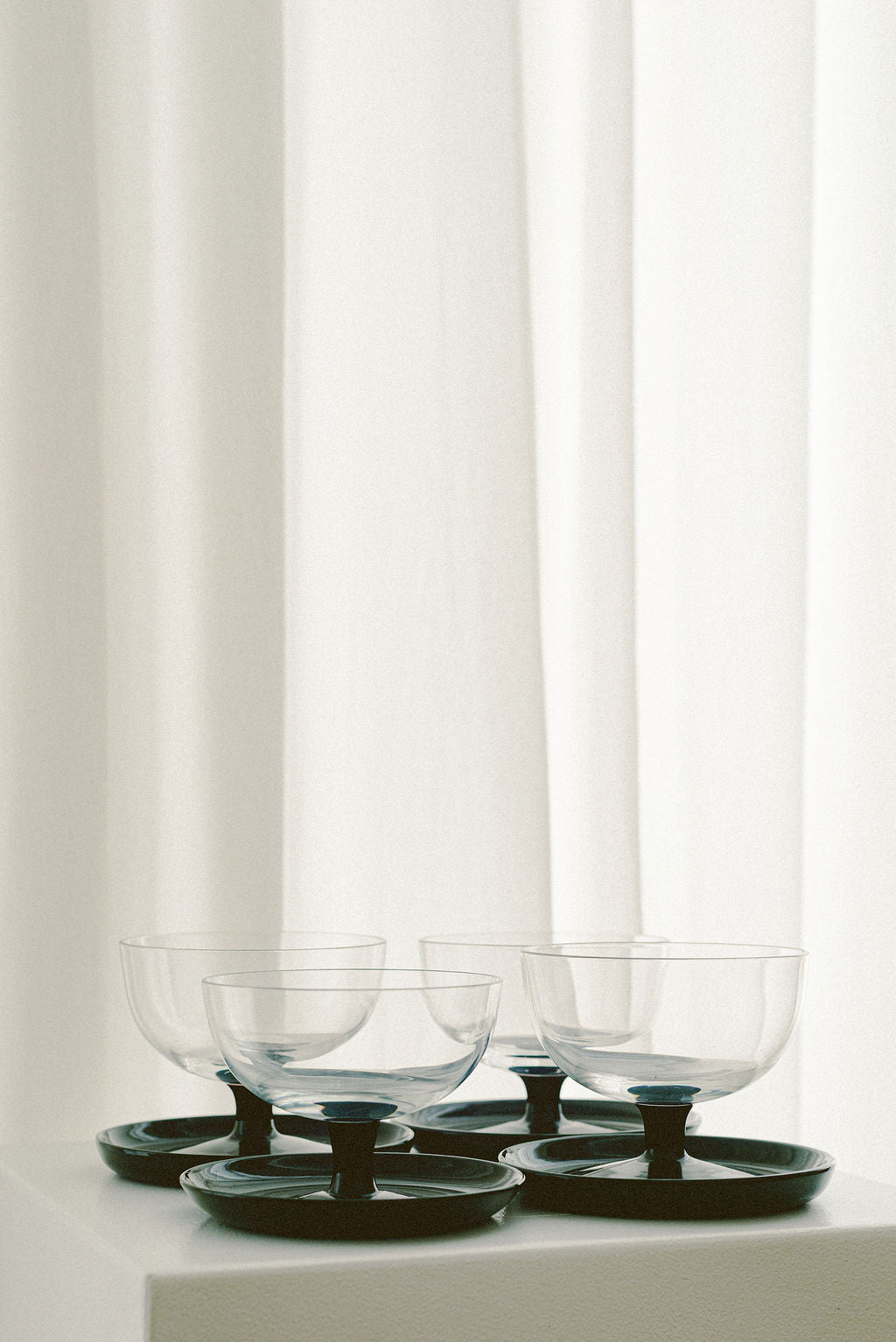 Leerdam Glass Coupes, Set of 4
