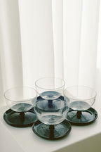 Leerdam Glass Coupes, Set of 4