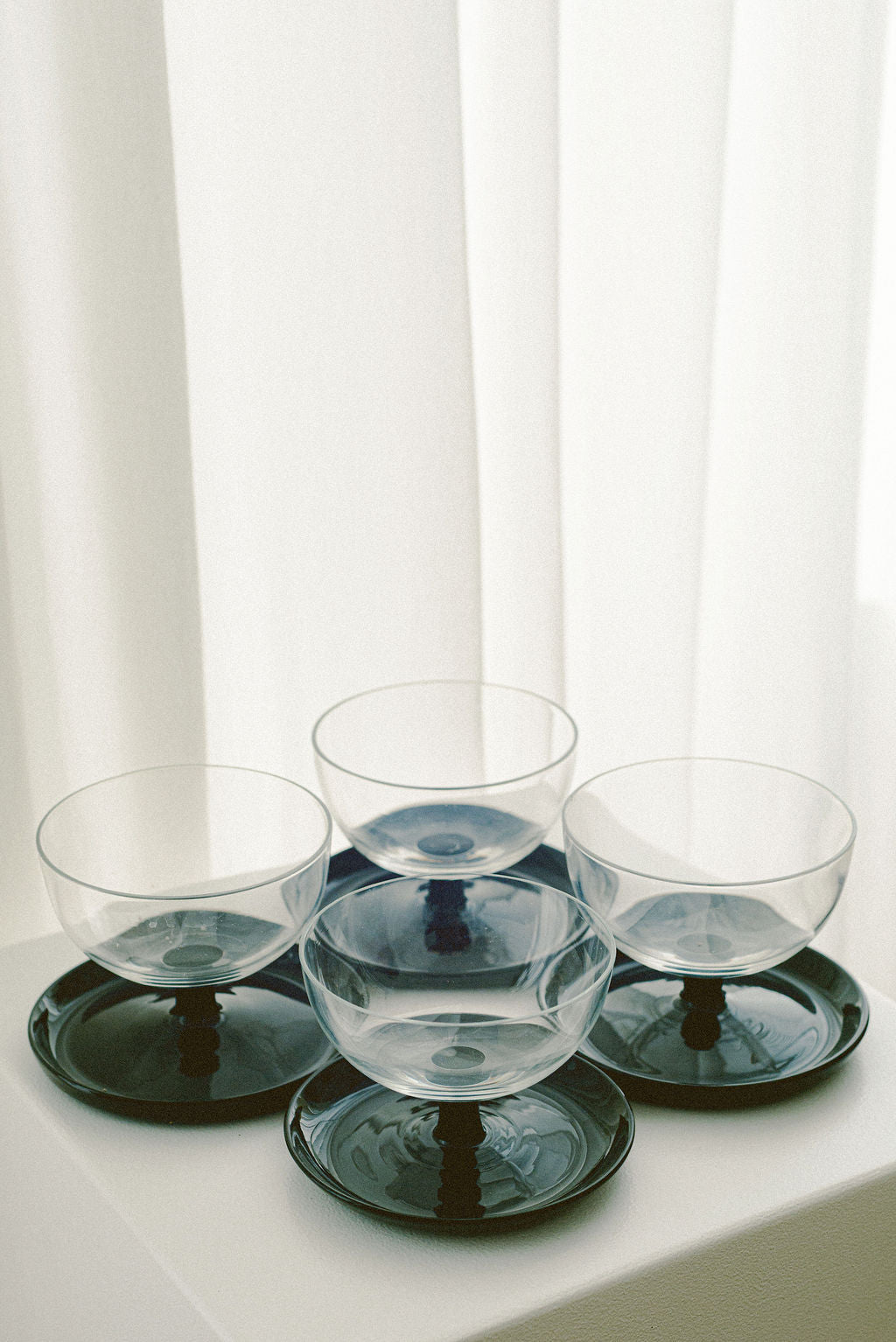 Leerdam Glass Coupes, Set of 4