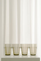 Arcoroc Smoked Brown Glass Tumblers