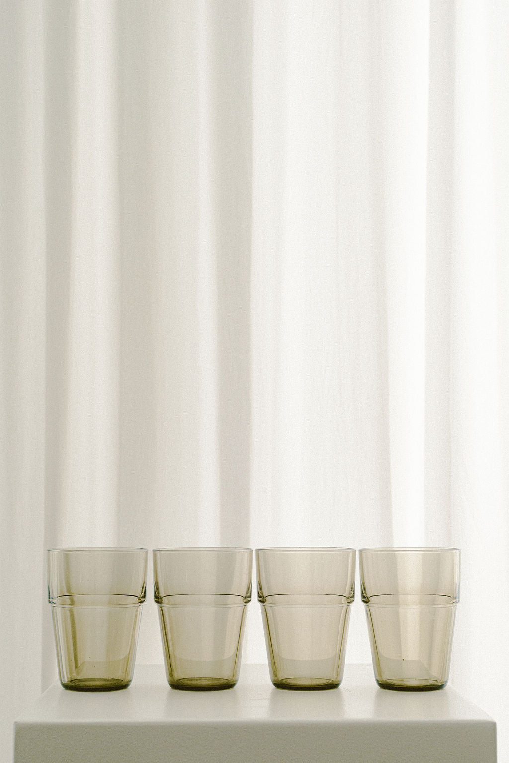 Arcoroc Smoked Brown Glass Tumblers
