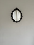 Ornate Vintage Oval Mirror, Rococo Frame