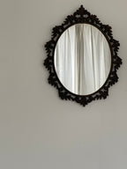 Ornate Vintage Oval Mirror, Rococo Frame