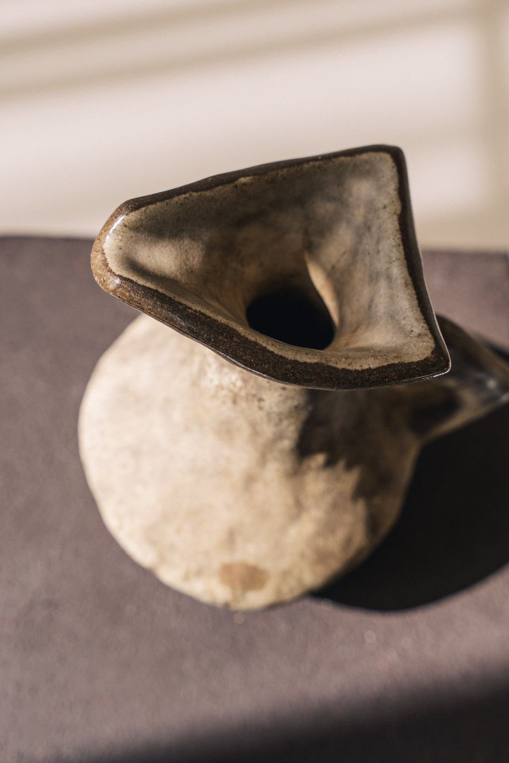 Brutalist Ceramic Jug Stand by Jaap Ravelli image 4