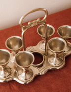 Vintage Egg Cruet Holder Set image 1