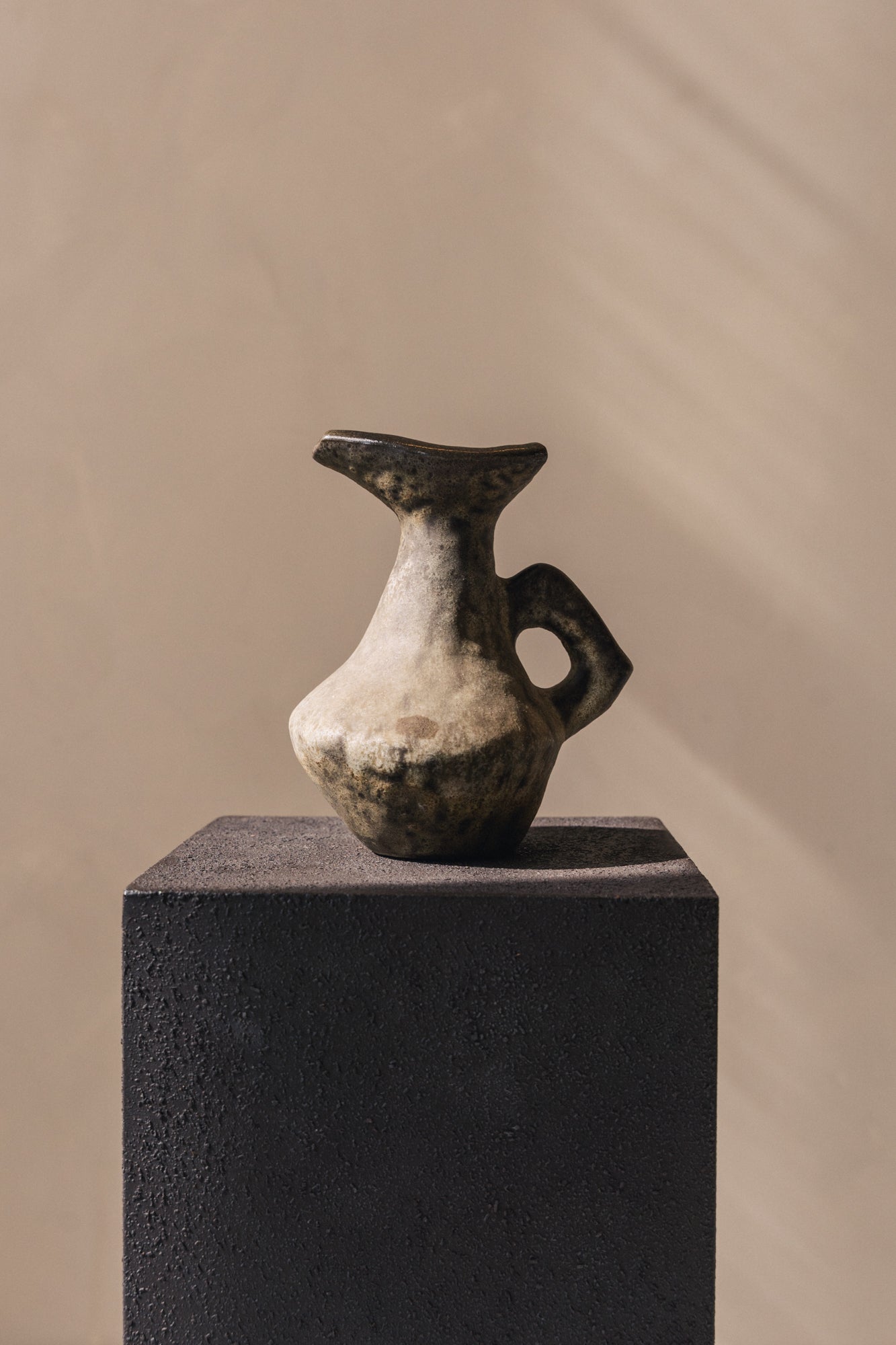Brutalist Ceramic Jug Stand by Jaap Ravelli image 1