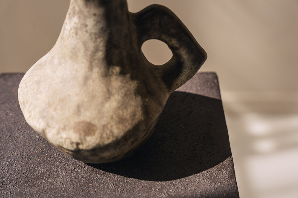 Brutalist Ceramic Jug Stand by Jaap Ravelli image 2