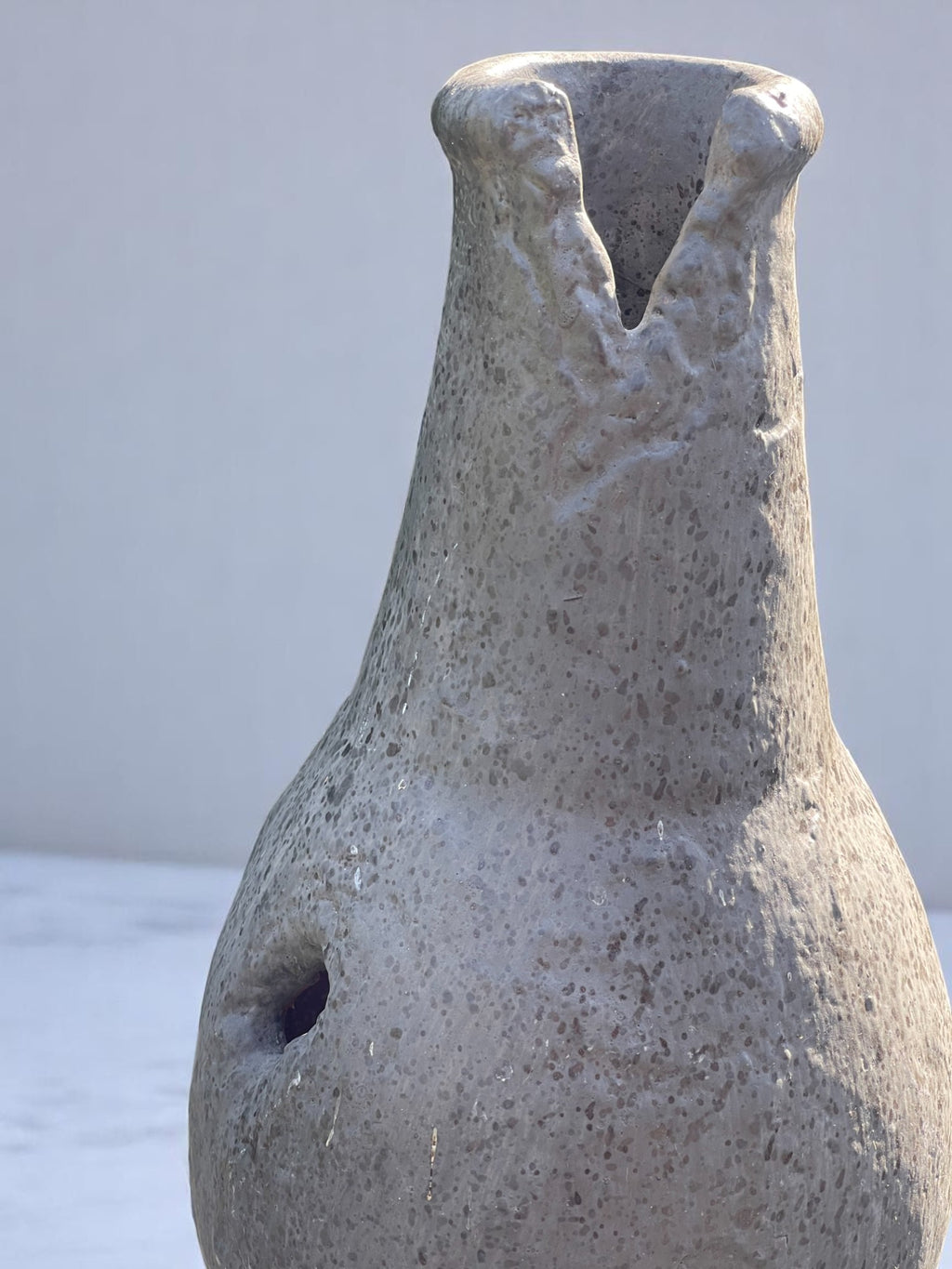 Stoneware Vessel with Perforated Form image 1